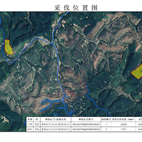 紫金县中坝镇富坑村2022年生态公益林采伐设计书项目